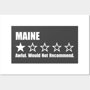 Maine One Star Review Posters and Art